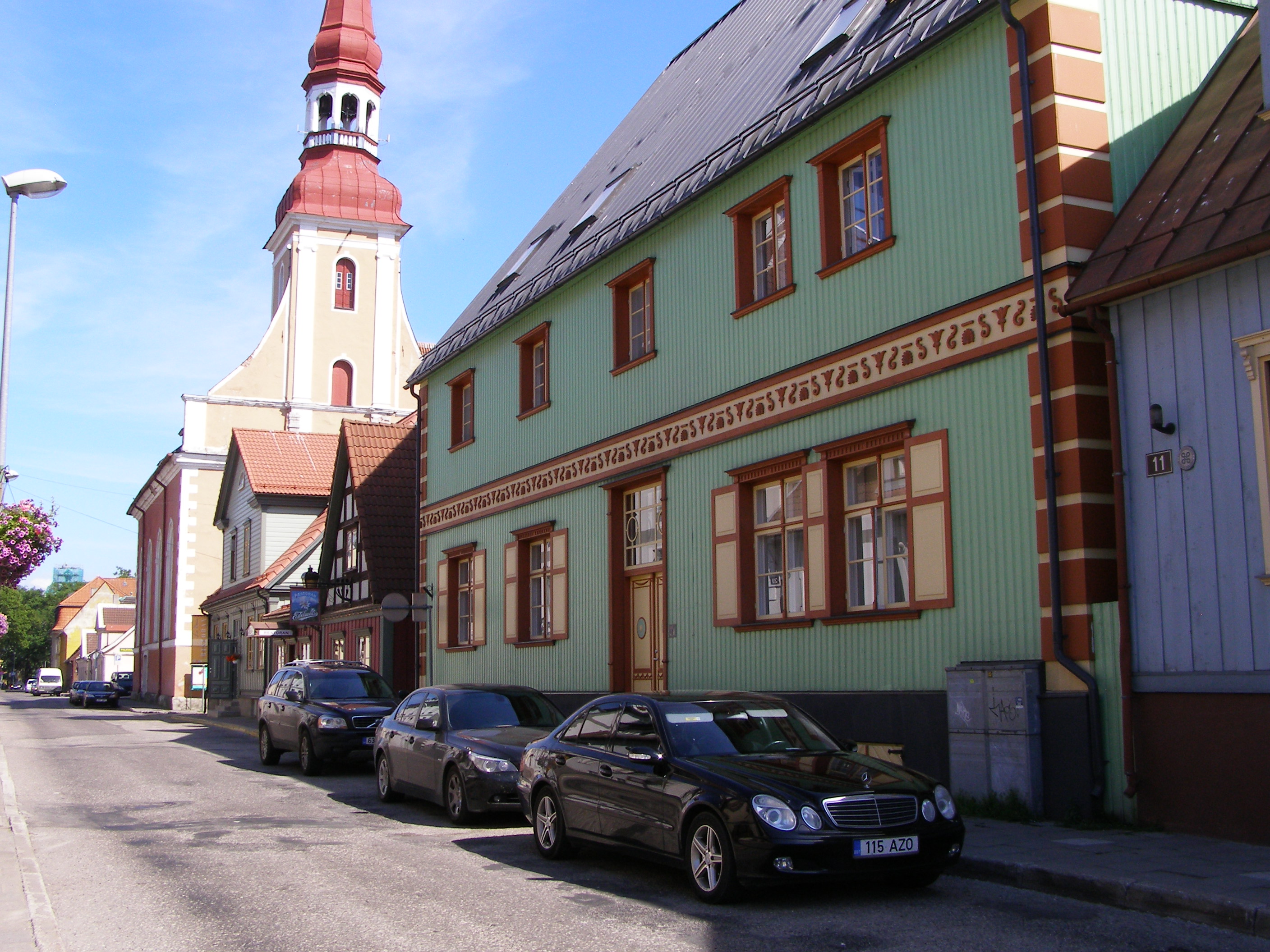 Parnu Old Town Street2 - An Old Town Street in Parnu, Estonia