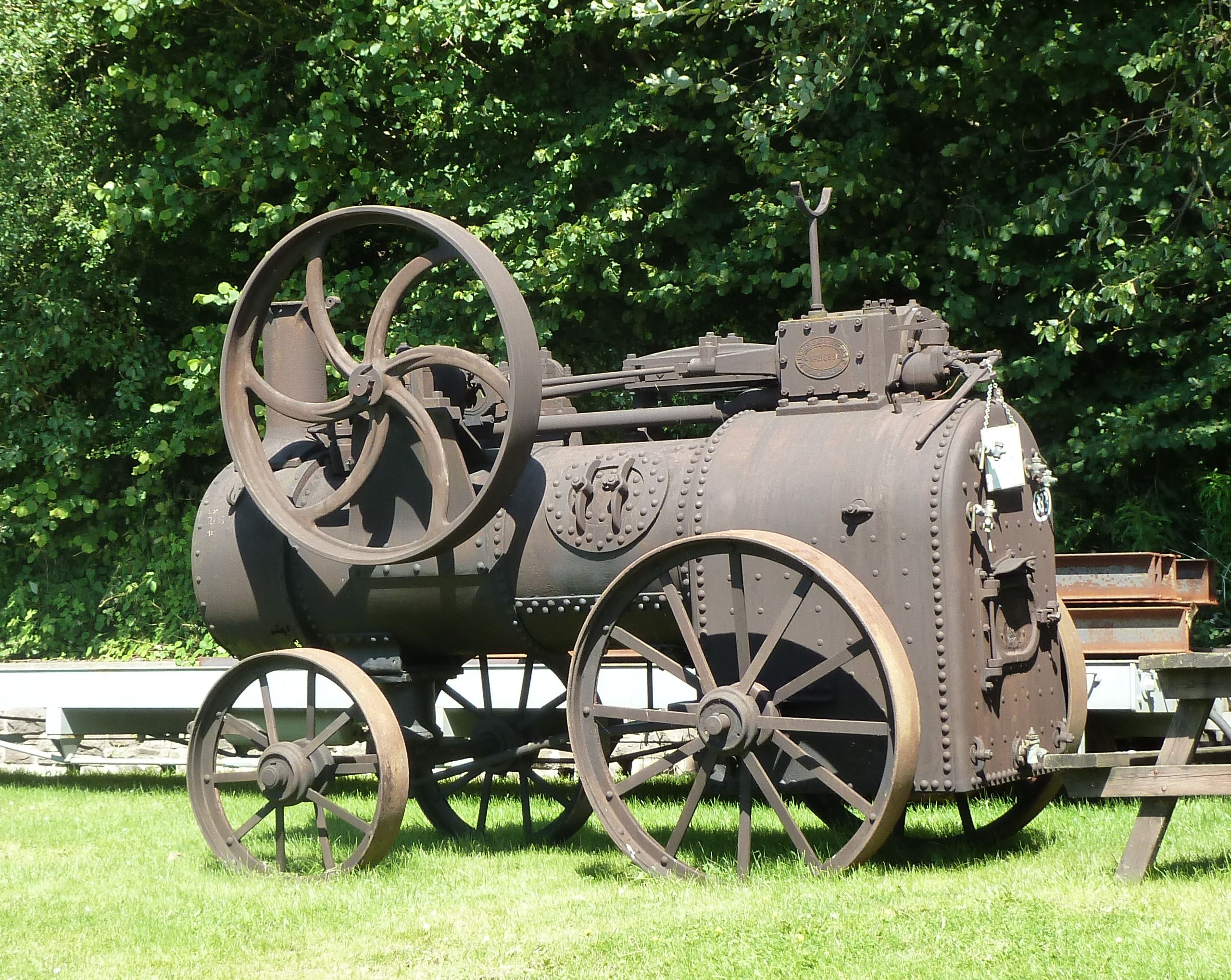 Ransomes, Sims & Jefferies, portable engine, Pontsticill - Ransomes, portable engine, Pontsticill station on the Brecon Mountain Railway