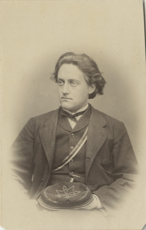 Korporatsiooni "Livonia" liige Johannes Allendorf, portreefoto