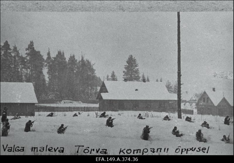 Kaitseliidu Valga Malev. Õppused, ülevaatused, paraadid.