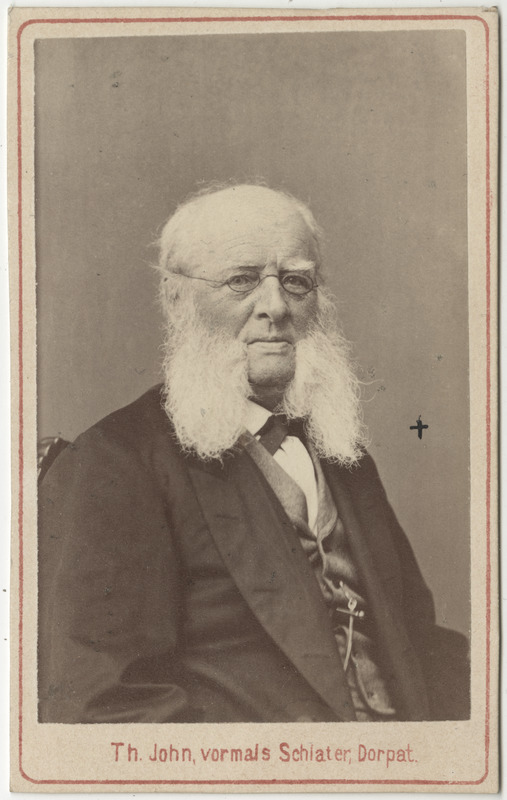 Arvatvasti korporatsioon "Estonia" auvilistlane Alexander von Bunge, portreefoto