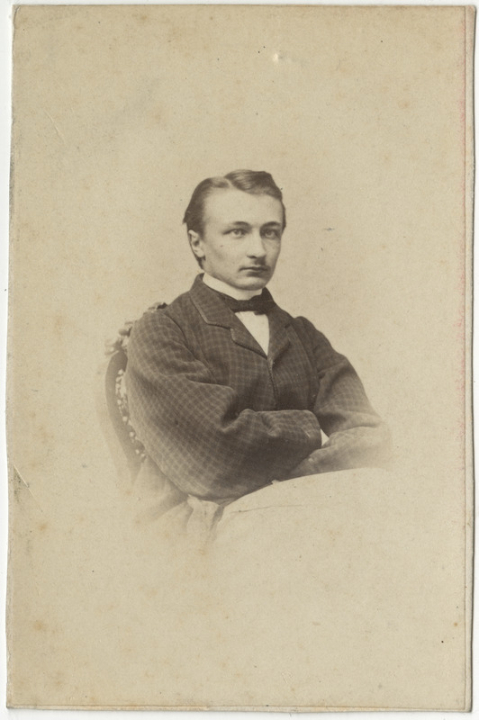 Korporatsiooni "Livonia" liige Alfred von Wahl, portreefoto