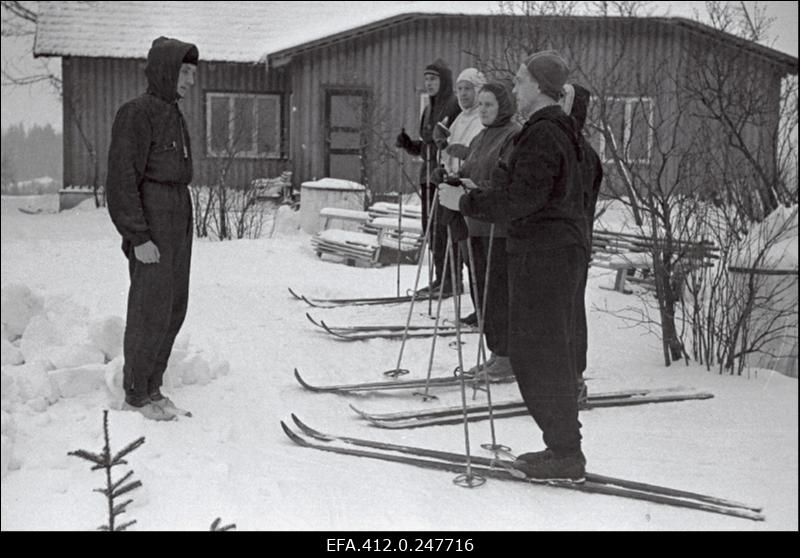 NSV Liidu suusatamise meistrivõistluste ajal Otepääl.