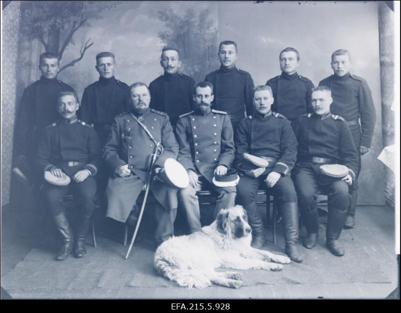 Tsaariarmee sõjaväelased.