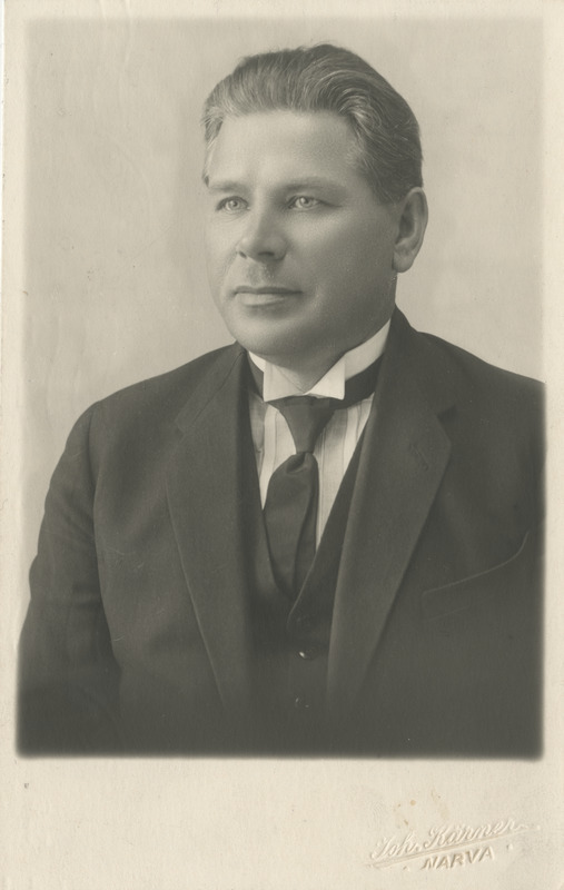 August Dener, eesti raudteelane ja seltskonnategelane, portreefoto