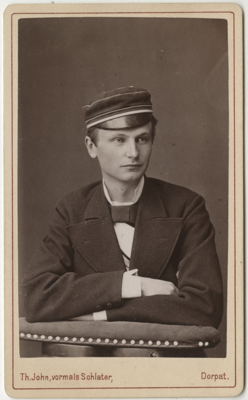 Korporatsioon "Estonia" liige parun Karl Dellingshausen, portreefoto