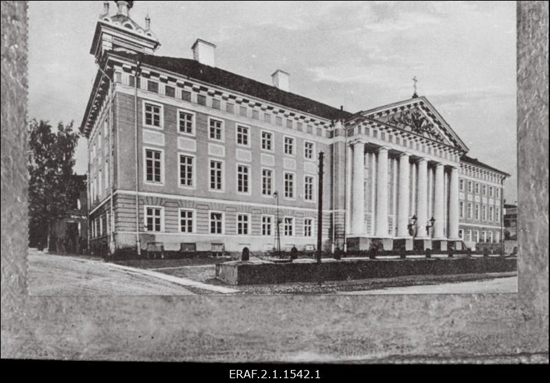 Tartu Ülikooli peahoone u. 1914, postkaart.