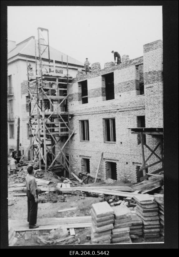 Eesti Põllumajanduse Akadeemia administratiivhoone ehitus.