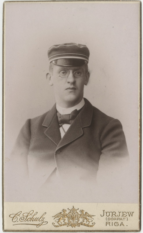 Korporatsioon "Estonia" liige Carlo Kügelgen, portreefoto