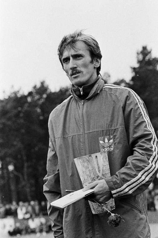 Ajalehe "Rahva Hääl" rahvajooksu 10 km võitja Toomas Turb.