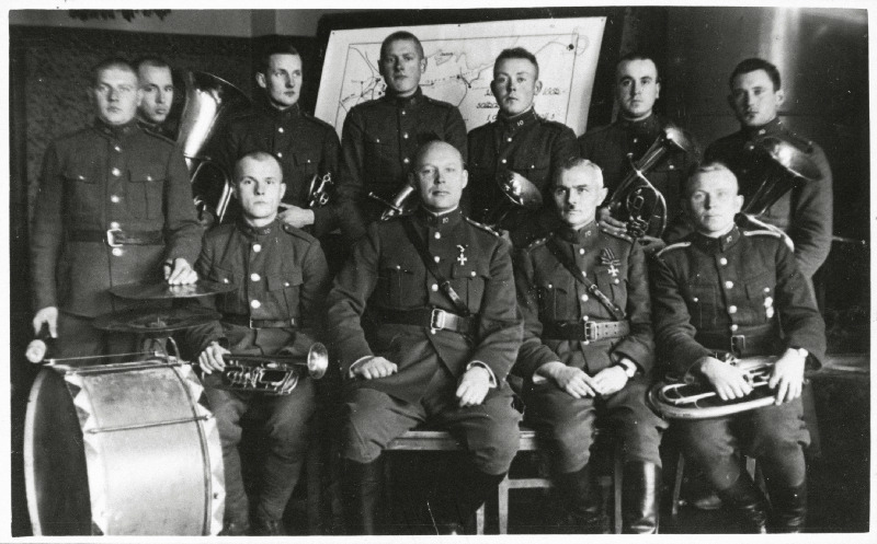 10. Üksiku Jalaväepataljoni orkester.