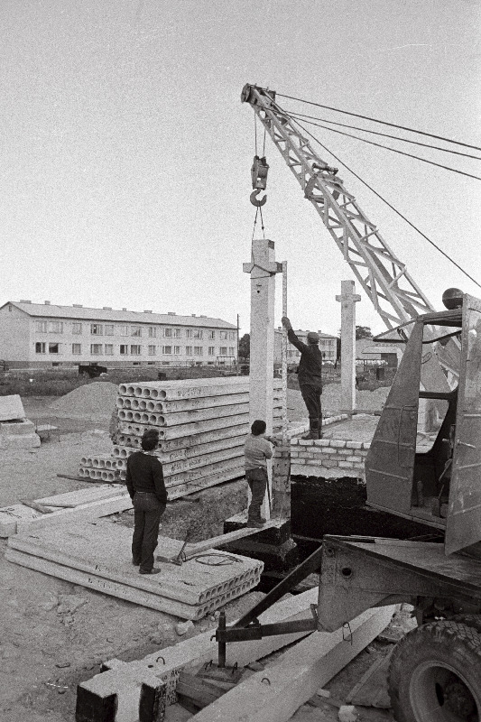 Virtsu kauplussöökla ehitus.