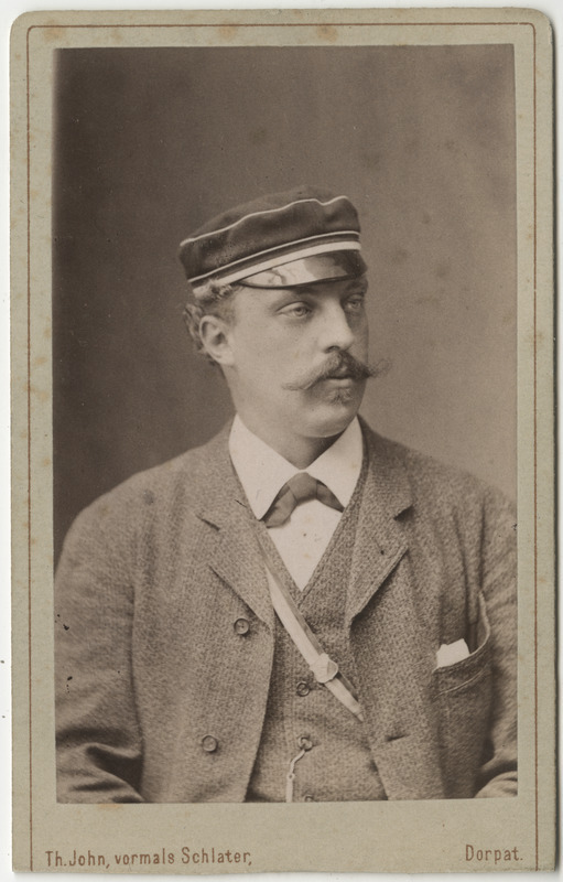 Korporatsioon "Estonia" liige Ernst Müller, portreefoto