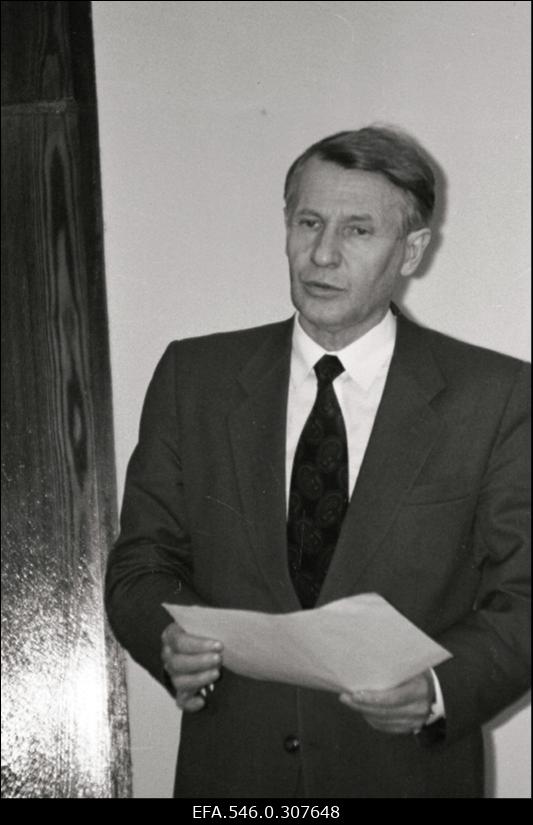 EV Ülemnõukogu saadik Jüri Kraft.