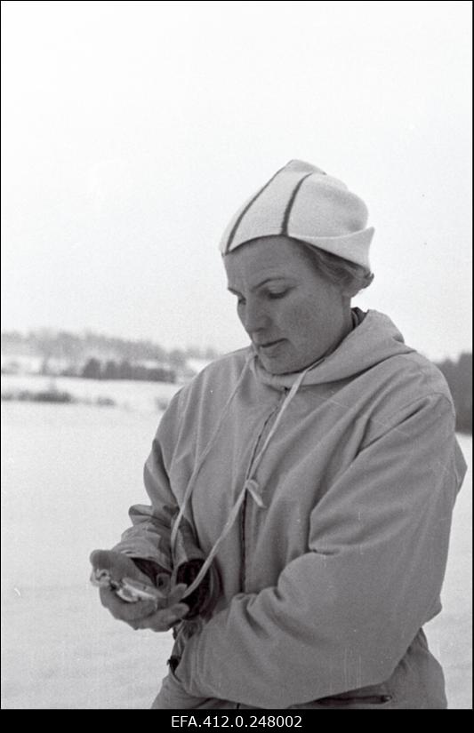 NSV Liidu suusatamise meistrivõistluste ajal Otepääl.