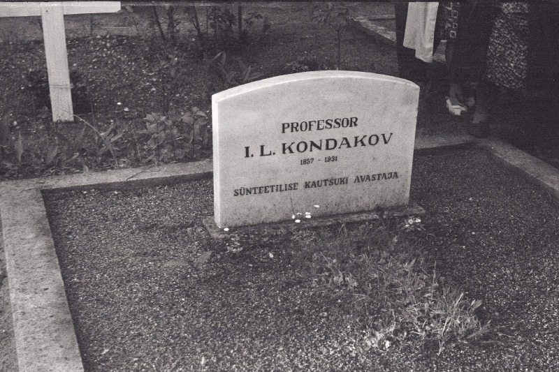 Vene keemiku Ivan Kondakovi haud Elva kalmistul.