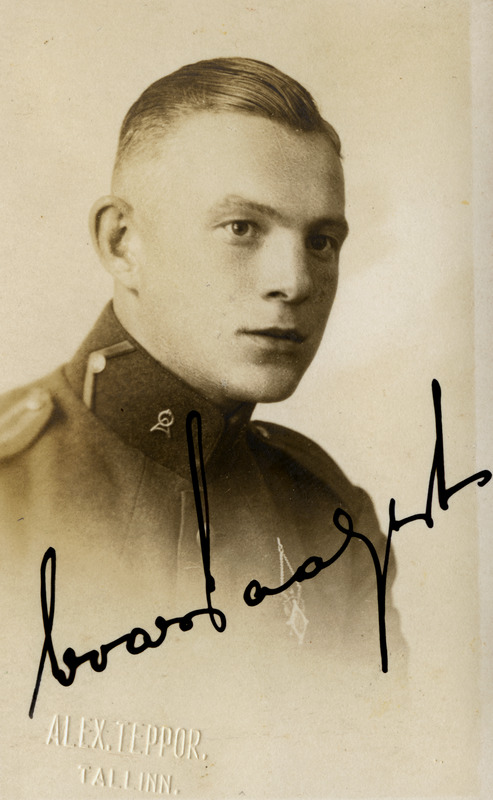 Sõjaväe Ühendatud Õppeasutused. Kadett Evald Paal.