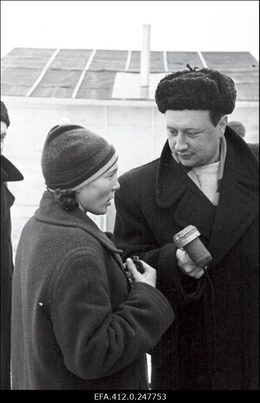 NSV Liidu suusatamise meistrivõistluste ajal Otepääl.