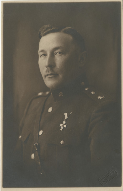 Hans Tuksam, eesti sõjaväelane, major, portreefoto