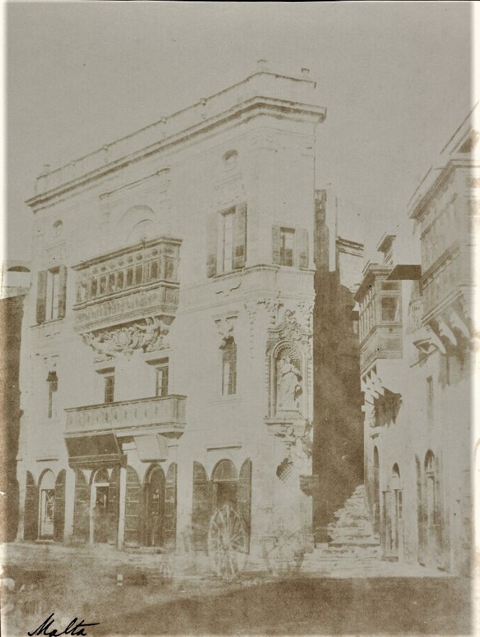 Calvert Jones, Fine House, Saint at Corner, Malta 1846 (Schaaf 3056)