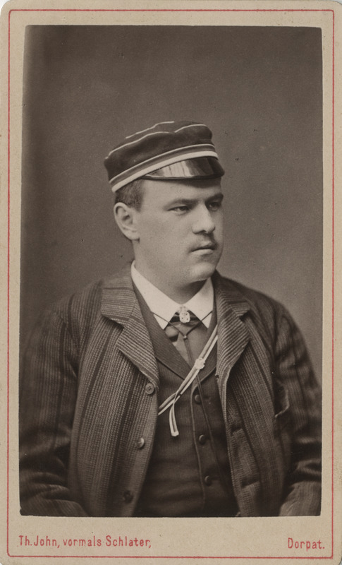 Korporatsiooni "Livonia" liige Nicolai von Glasenapp, portreefoto