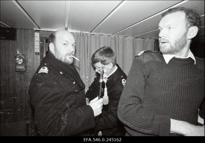 Taani sõjalaev Tallinna sadamas.