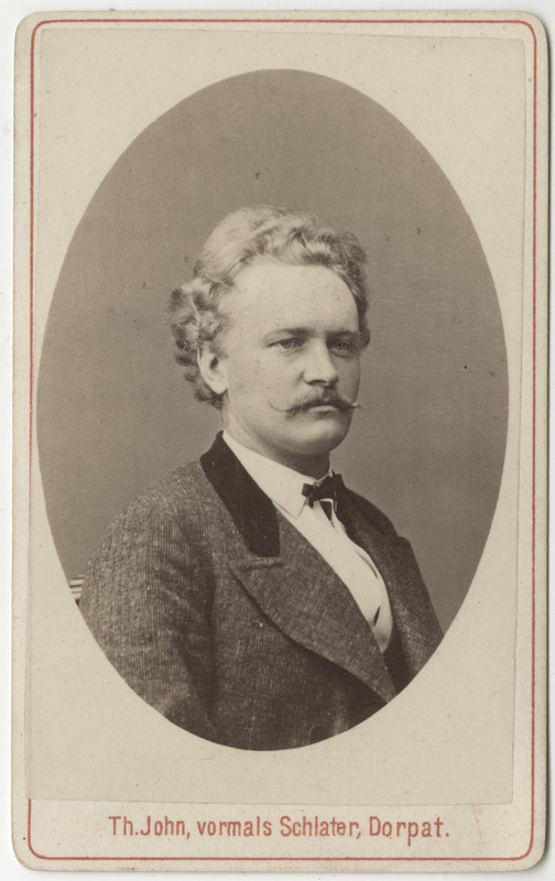 Korporatsioon "Estonia" liige Karl Nieberg, portreefoto