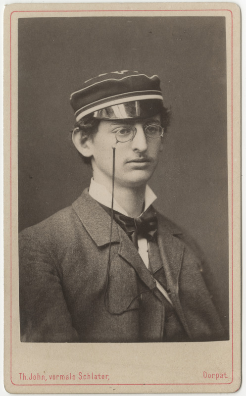 Korporatsioon "Estonia" liige Louis Favre, portreefoto