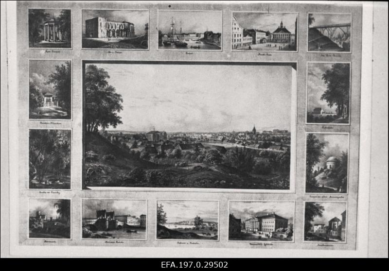 Tartu linnavaade (fotomontaaž).