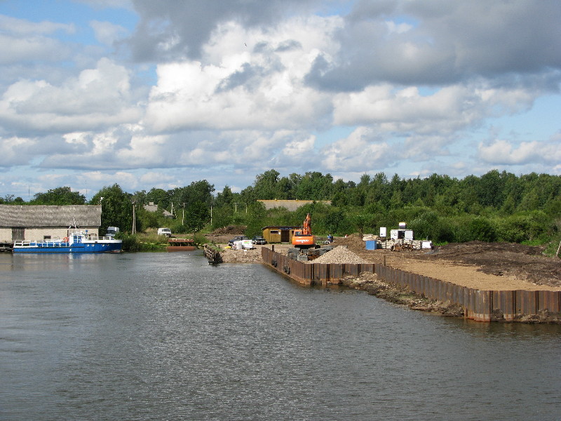 Piirissaare sadama ehitus.