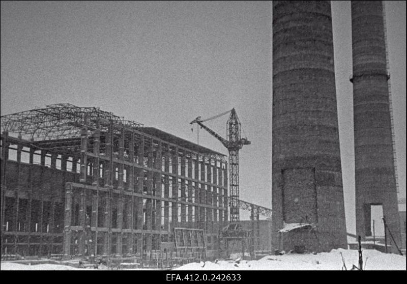 Balti Soojuselektrijaama ehitusel.