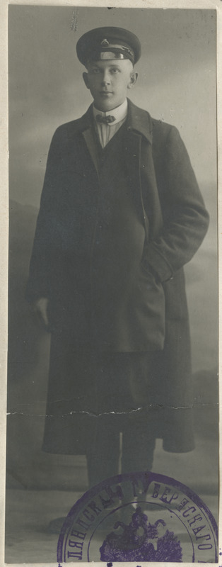 Parun Axel Ferseni autojuht Ernst Wasmuth, portreefoto