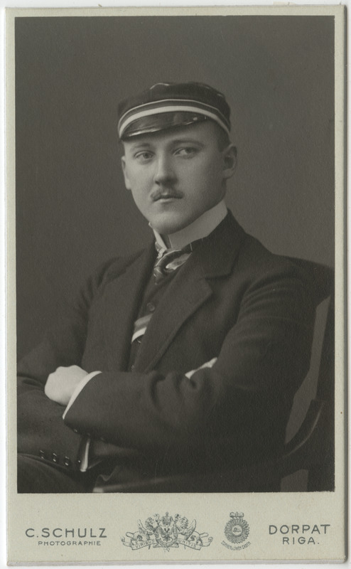 Korporatsiooni "Livonia" liige Oswald von Samson-Himmelstjerna, portreefoto