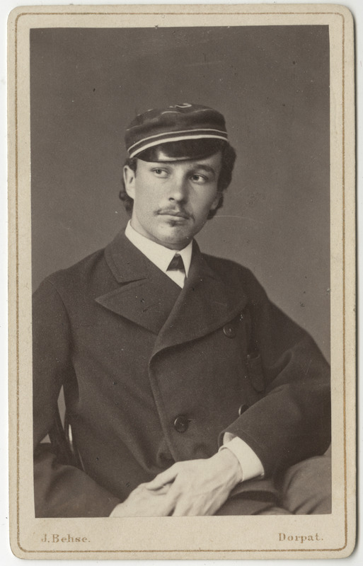 Korporatsioon "Estonia" liige parun Ewald Sass, portreefoto