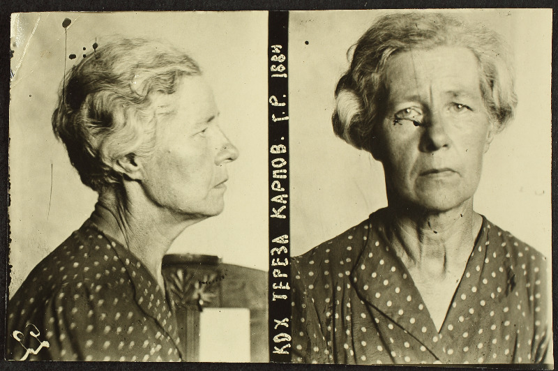 Koch, Teresa Karli t. (s.1884). Vangifoto uurimistoimikust