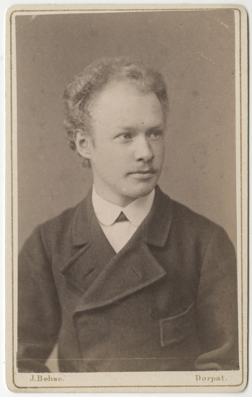 Korporatsioon "Estonia" liige Friedrich Veh, portreefoto