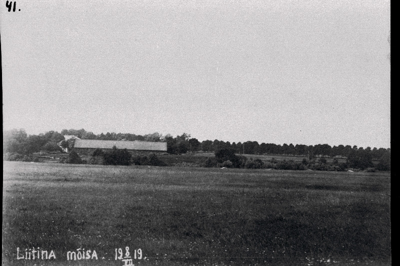 Vabadussõda. Vaade Lettini (Litene) mõisa maadele, 2.Jalaväepolgu 3.pataljoni paiknemiskohale.