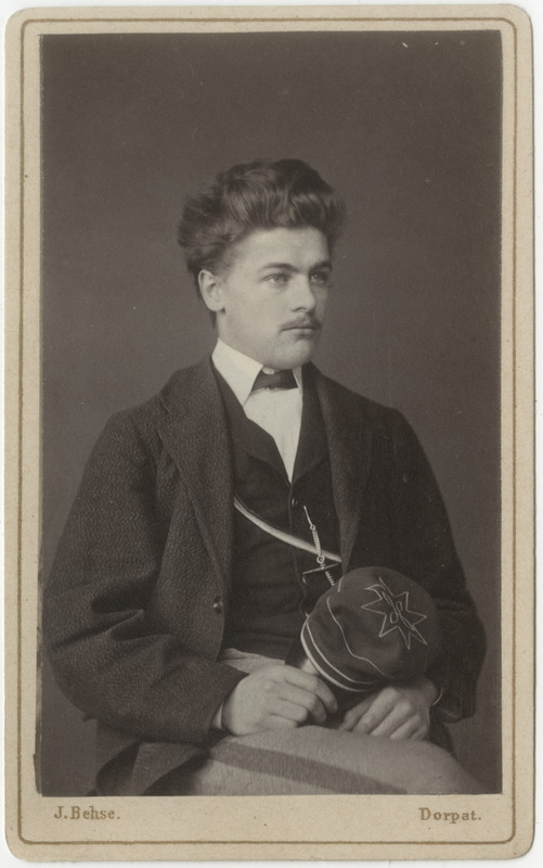 Korporatsioon "Estonia" liige Julius Serck, portreefoto