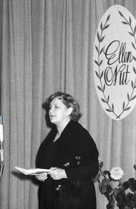 Kirjanik Ellen Niidu 50. sünnipäeva tähistamine Kirjanike Majas. Esineb juubilar.