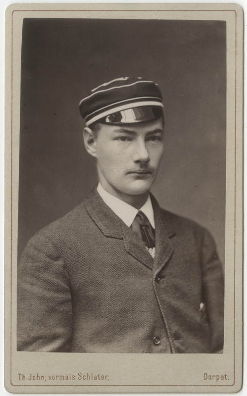 Korporatsioon "Estonia" liige Thomas von Ramm, portreefoto