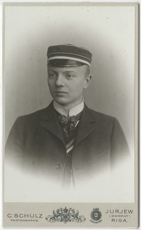 Korporatsiooni "Livonia" liige Heinrich von Zeddelmann, portreefoto