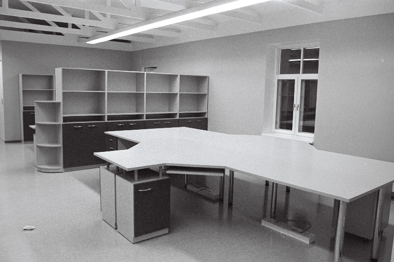 Ajalehe Sakala toimetuse uued tööruumid Tartu tänaval.