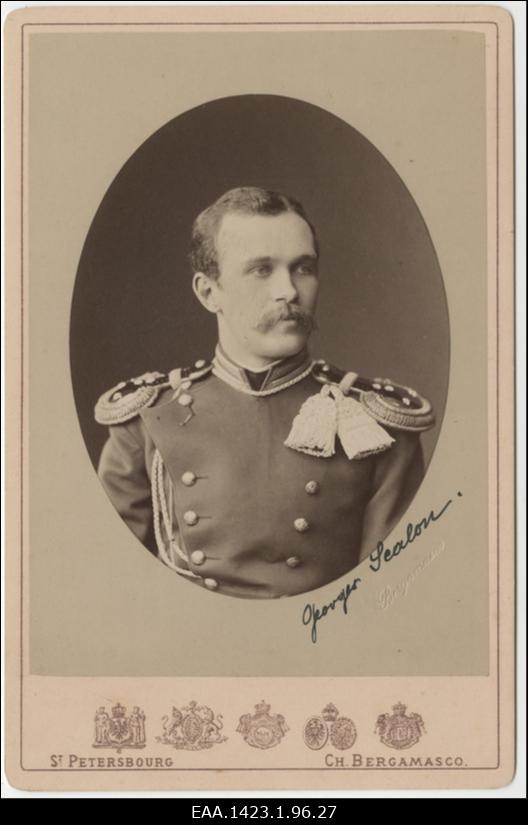 Gregor Scalon sõjaväe mundris, portreefoto