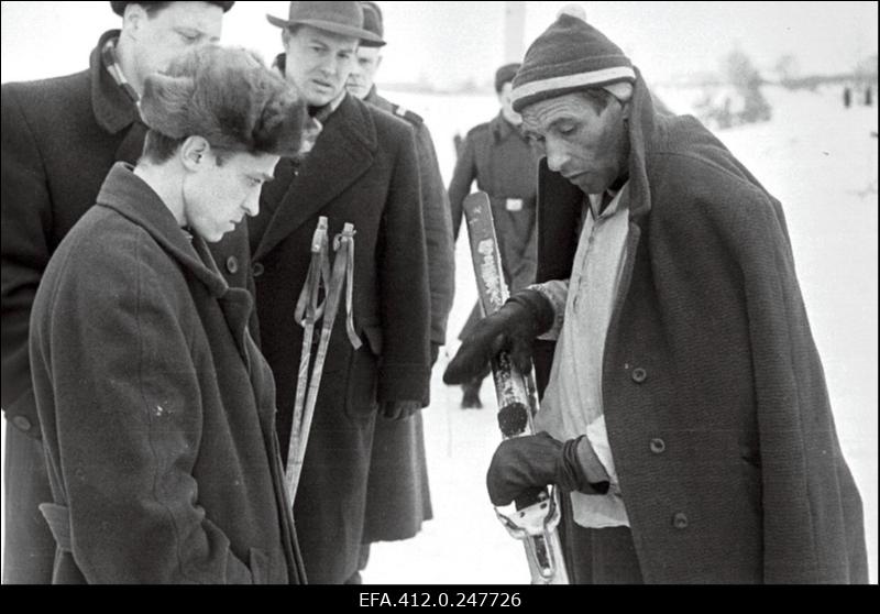 NSV Liidu suusatamise meistrivõistluste ajal Otepääl.