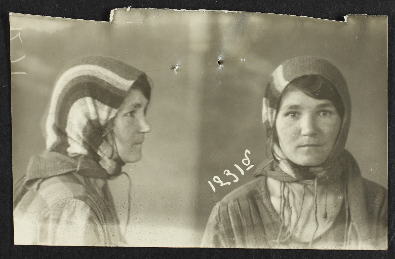 Stroganova, Nadežda Abrami t. (s.1903). Vangifoto piiririkkumise uurimistoimikust.