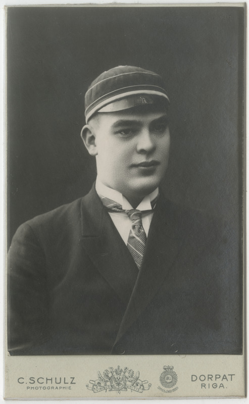 Korporatsioon "Estonia" liige Heinrich Nerling, portreefoto