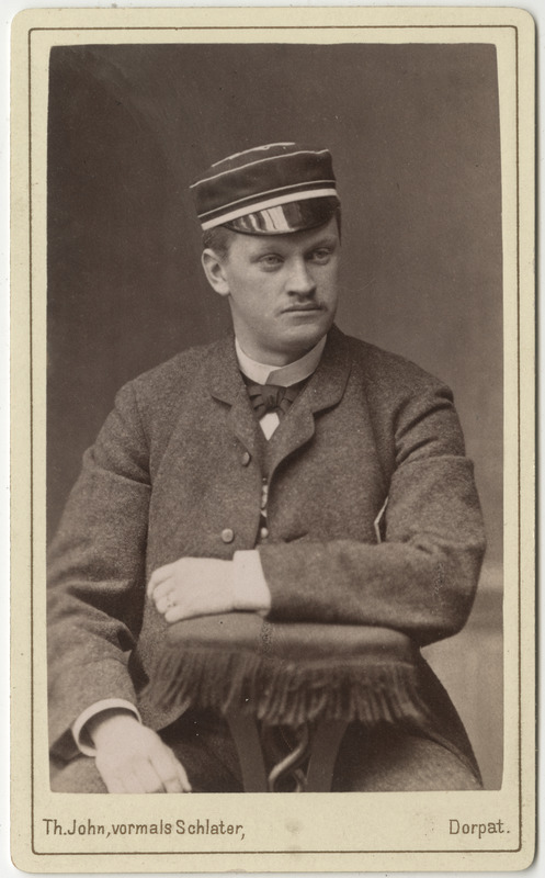 Korporatsioon "Estonia" liige parun Gustav Taube, portreefoto