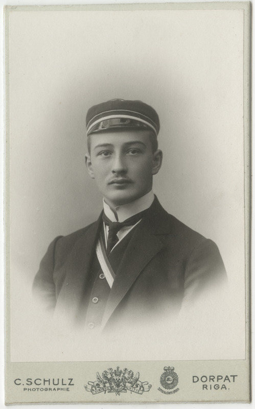 Korporatsioon "Estonia" liige Carlotto Winkler, portreefoto