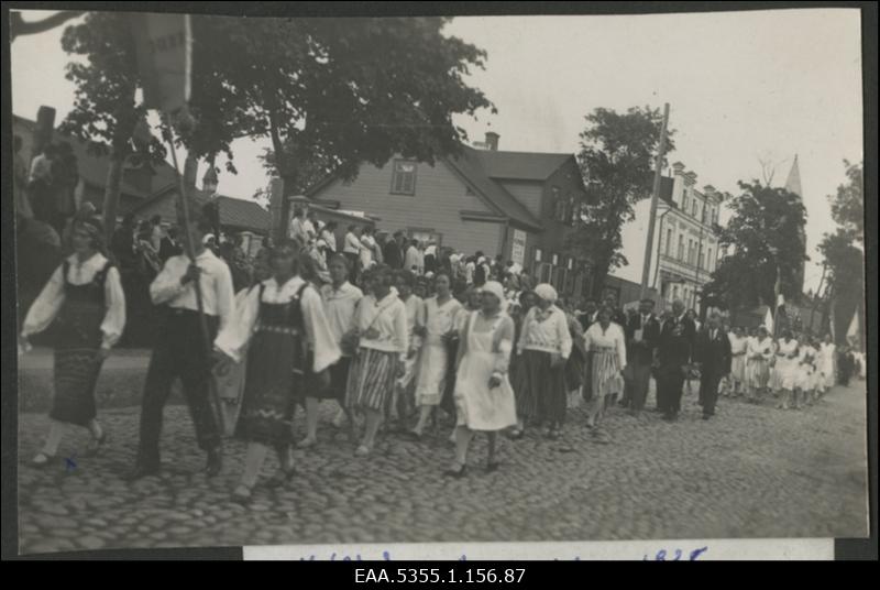 Tartumaa laulupidu, vaade laulupeo rongkäigule