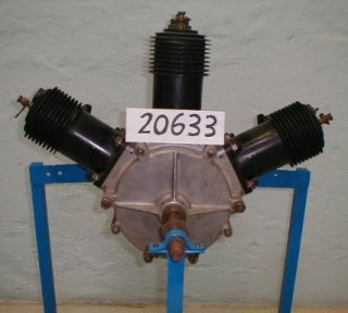 Flymotor (Anzani), 3-cyl. semistjerne- - Kulturstyrelsen